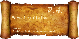 Partelly Alvina névjegykártya
